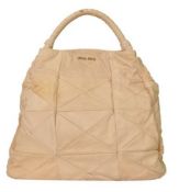 Miu Miu Leather Hobo Shoulder Bag