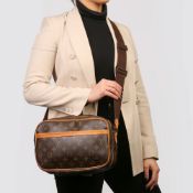 Louis Vuitton Brown Monogram Coated Canvas Reporter PM