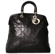 Christian Dior Granville Large Leather Hand Bag