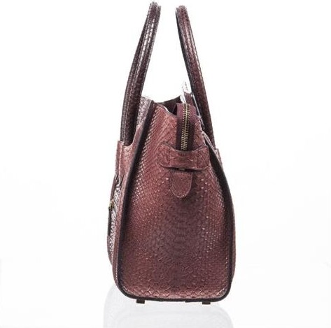 Celine Mini Luggage Piton Hand Bag - Image 3 of 9