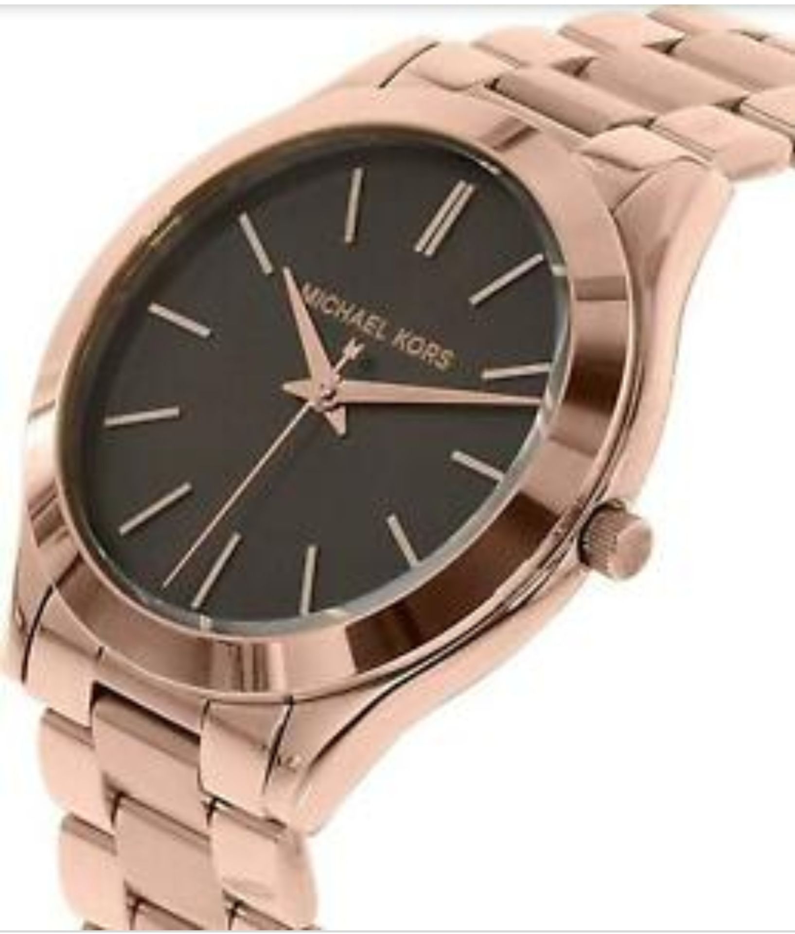 Michael Kors Mk3181 Ladies Rose Gold Slim Runway Watch - Image 5 of 12