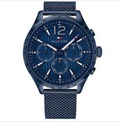 TOMMY HILFIGER 1791471 Men's Gavin Blue Bracelet Chronograph Watch