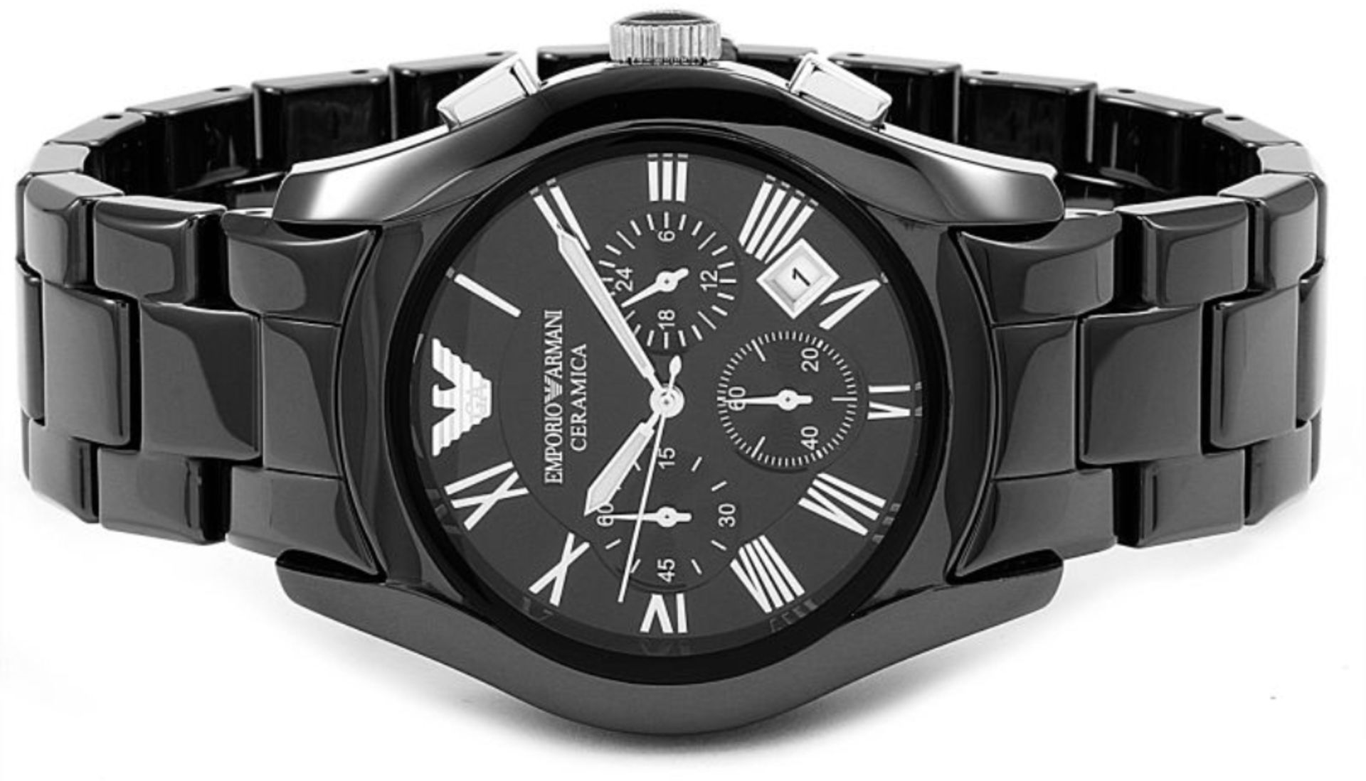 Emporio Armani AR1400 Men's Ceramica Quartz Chronograph Watch - Image 7 of 9