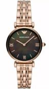 Emporio Armani AR11145 Ladies Rose Gold Bracelet Quartz Designer Watch