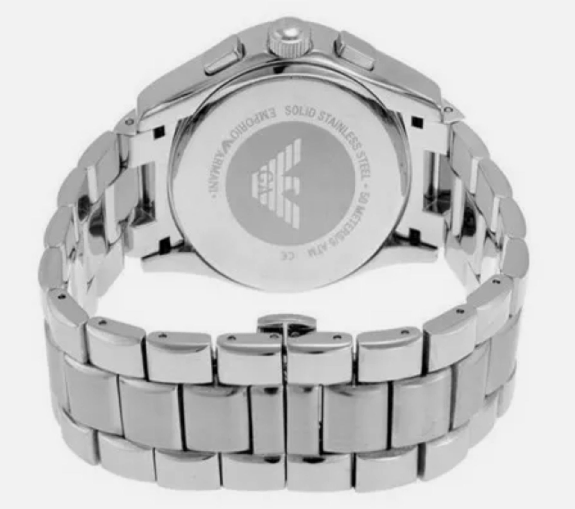 Emporio Armani AR5860 Quartz Men's Stainless Steel Chronograph Watch - Image 6 of 8