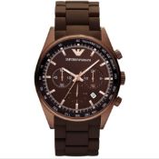 Emporio Armani AR5982 Men's Sportivo Brown Dial Quartz Chronograph Watch