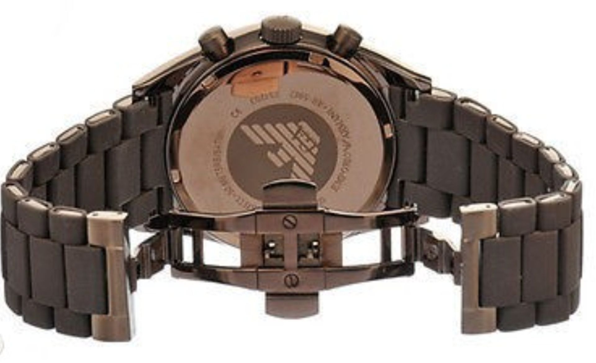 Emporio Armani AR5982 Men's Sportivo Brown Dial Quartz Chronograph Watch - Image 5 of 7