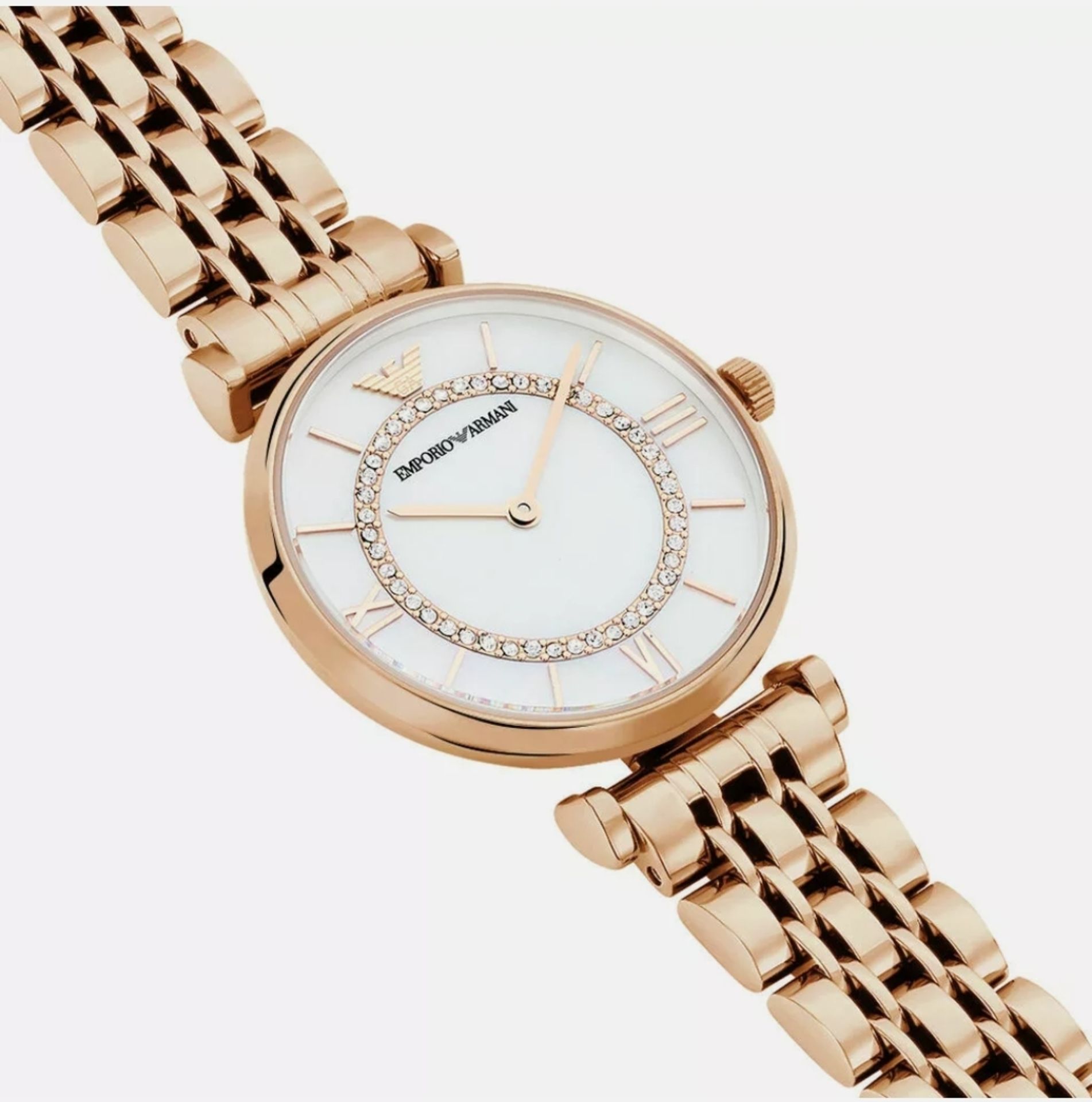 Emporio Armani AR1909 Ladies Gianni - T Bar Rose Gold quartz Designer Watch - Image 2 of 9