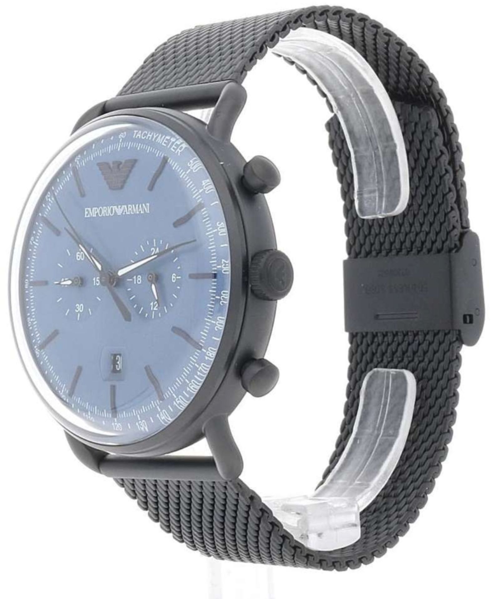 Emporio Armani AR11201 Men's Aviator Blue Dial Chronograph Watch - Image 6 of 8