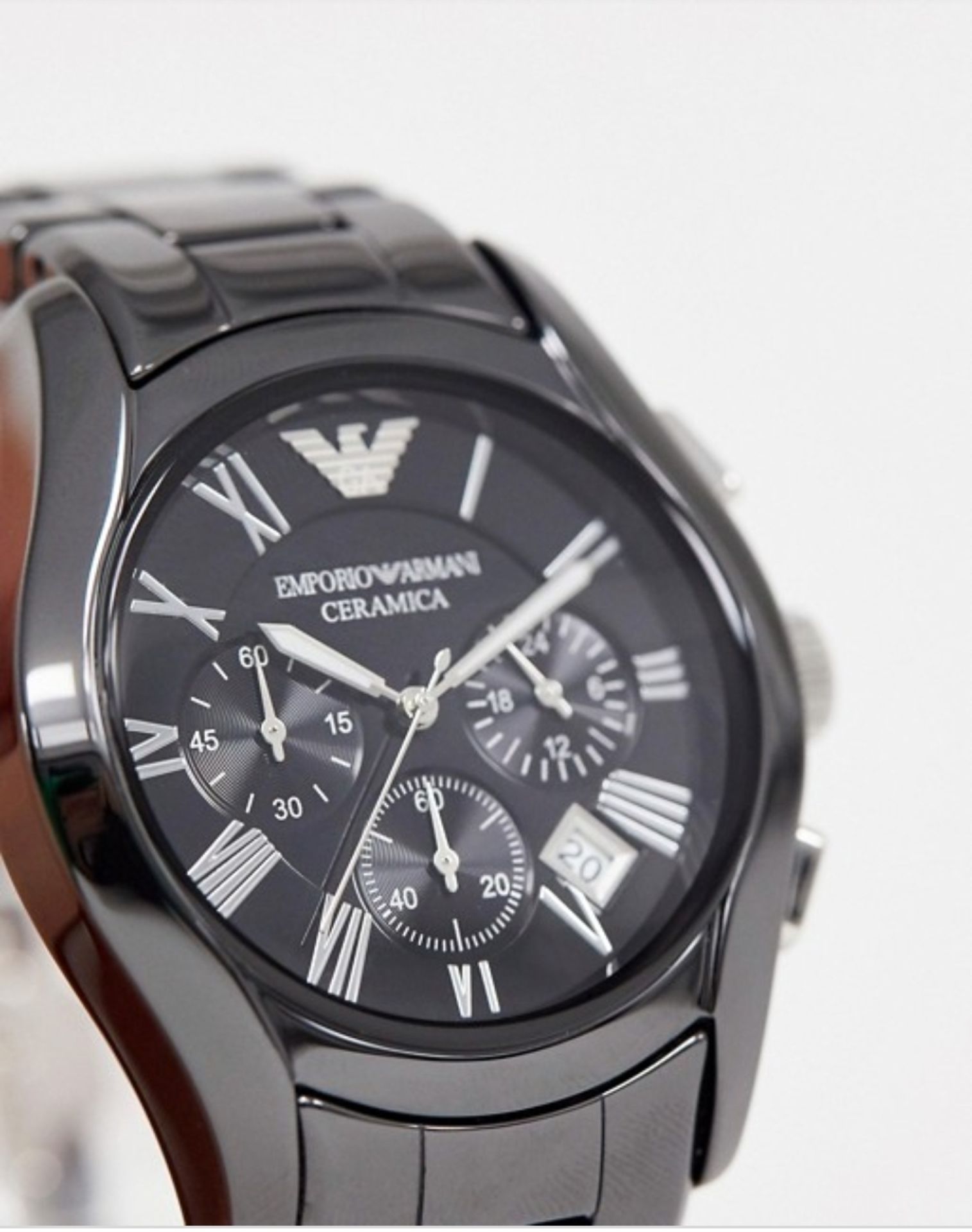 Emporio Armani AR1400 Men's Ceramica Quartz Chronograph Watch - Image 5 of 9