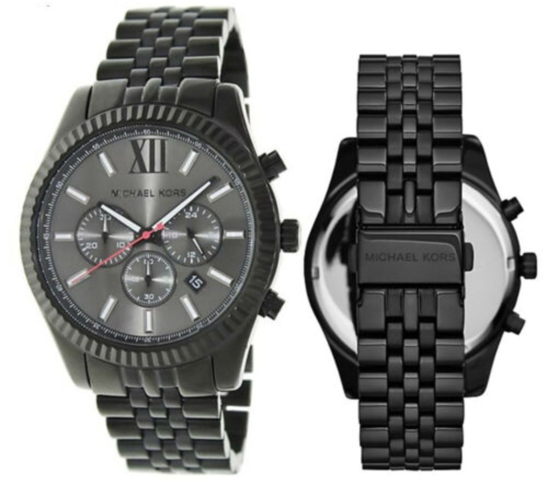 Michael Kors Mk8320 Men's Black Bracelet Chronograph Quartz Watch - Image 8 of 12