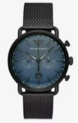 Emporio Armani AR11201 Men's Aviator Blue Dial Chronograph Watch