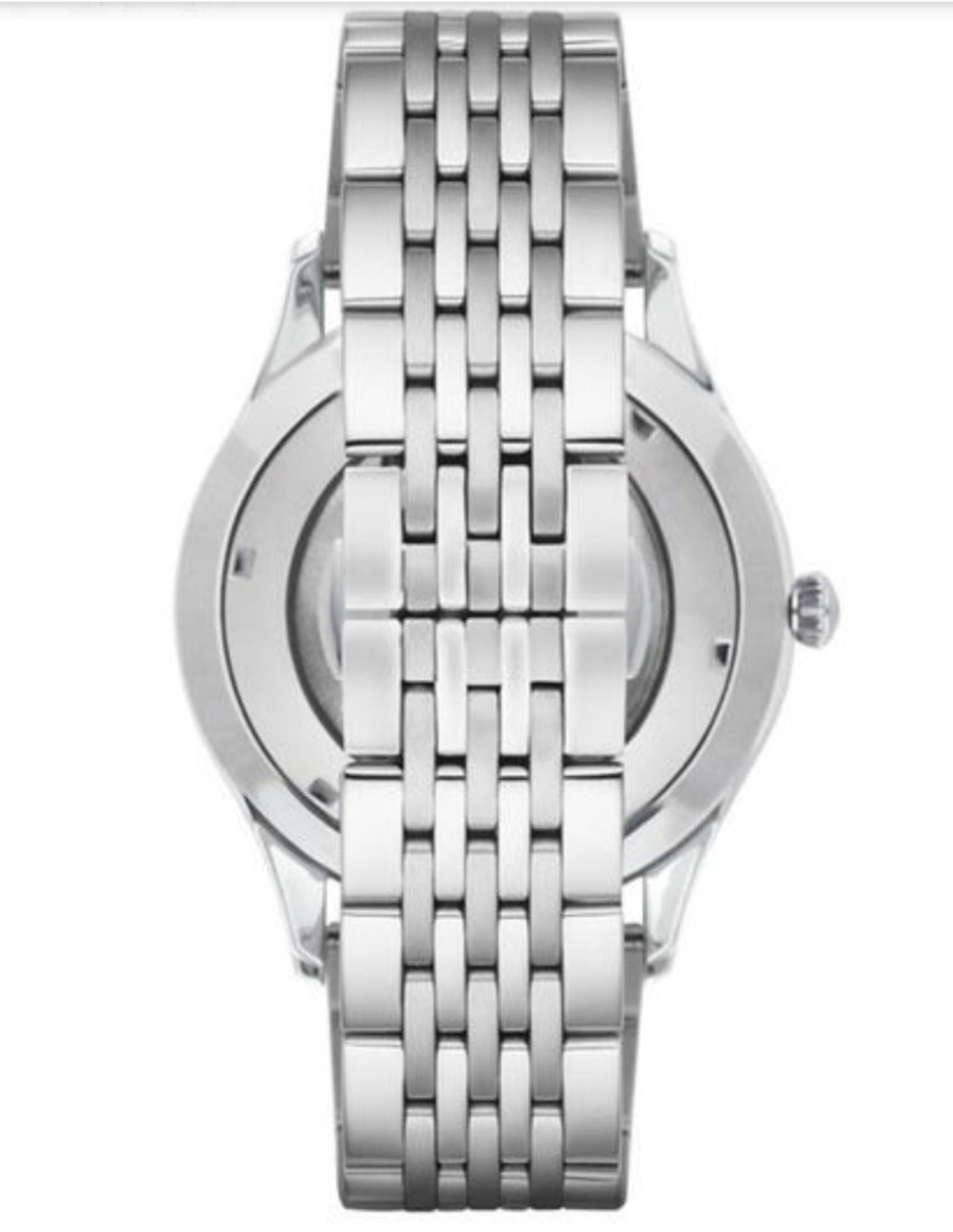 Emporio Armani AR1945 Men's Meccanico Silver Bracelet Automatic Watch - Image 7 of 8