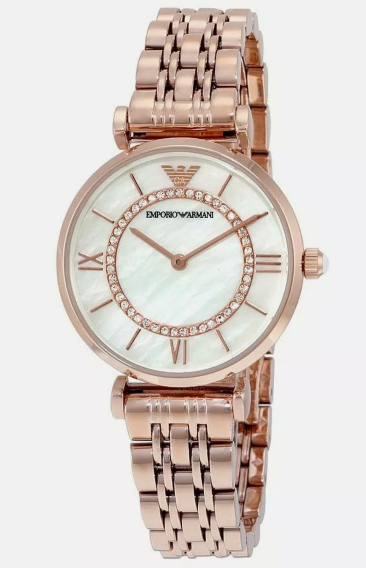 Emporio Armani AR1909 Ladies Gianni - T Bar Rose Gold quartz Designer Watch