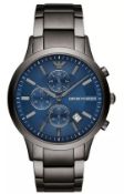 Emporio Armani AR11215 Men's Renato Blue Dial Quartz Chronograph Watch