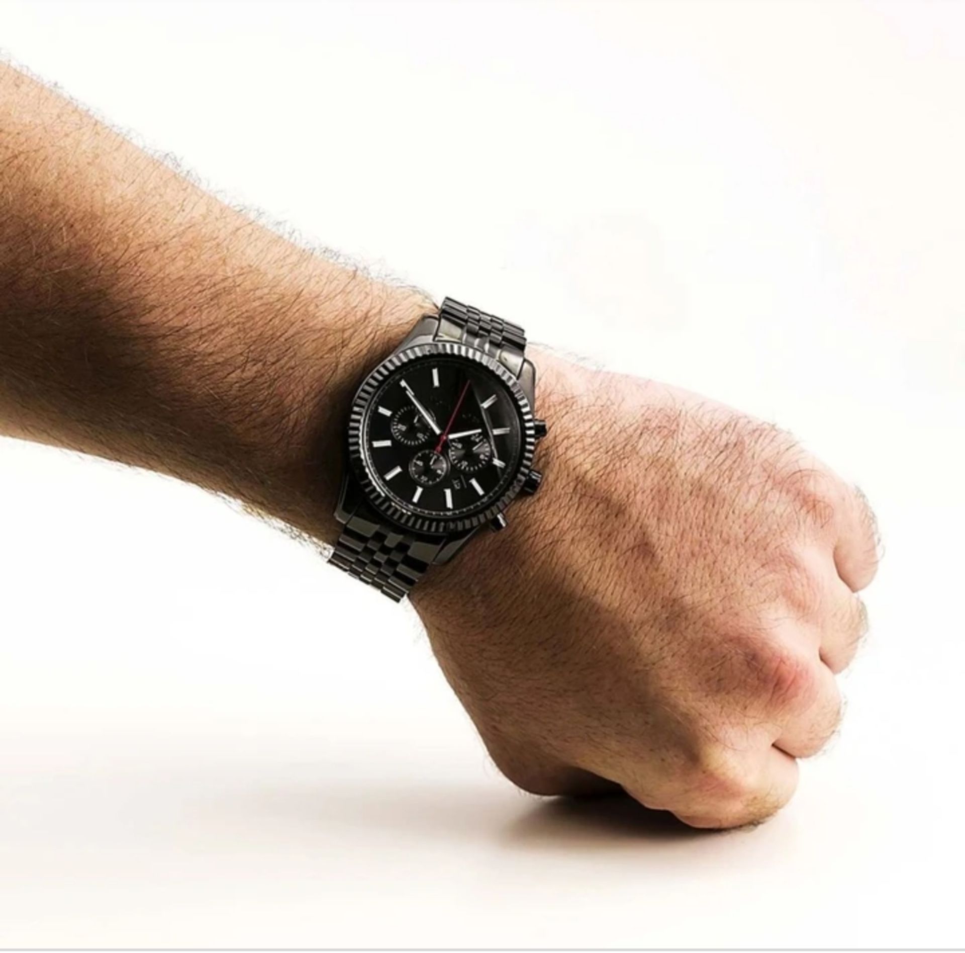 Michael Kors Mk8320 Men's Black Bracelet Chronograph Quartz Watch - Image 10 of 12