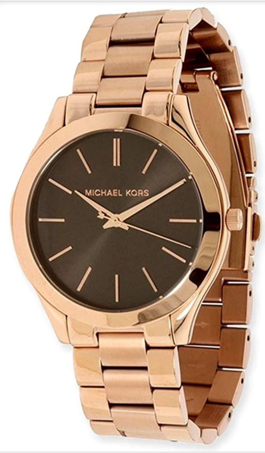 Michael Kors Mk3181 Ladies Rose Gold Slim Runway Watch - Image 4 of 12