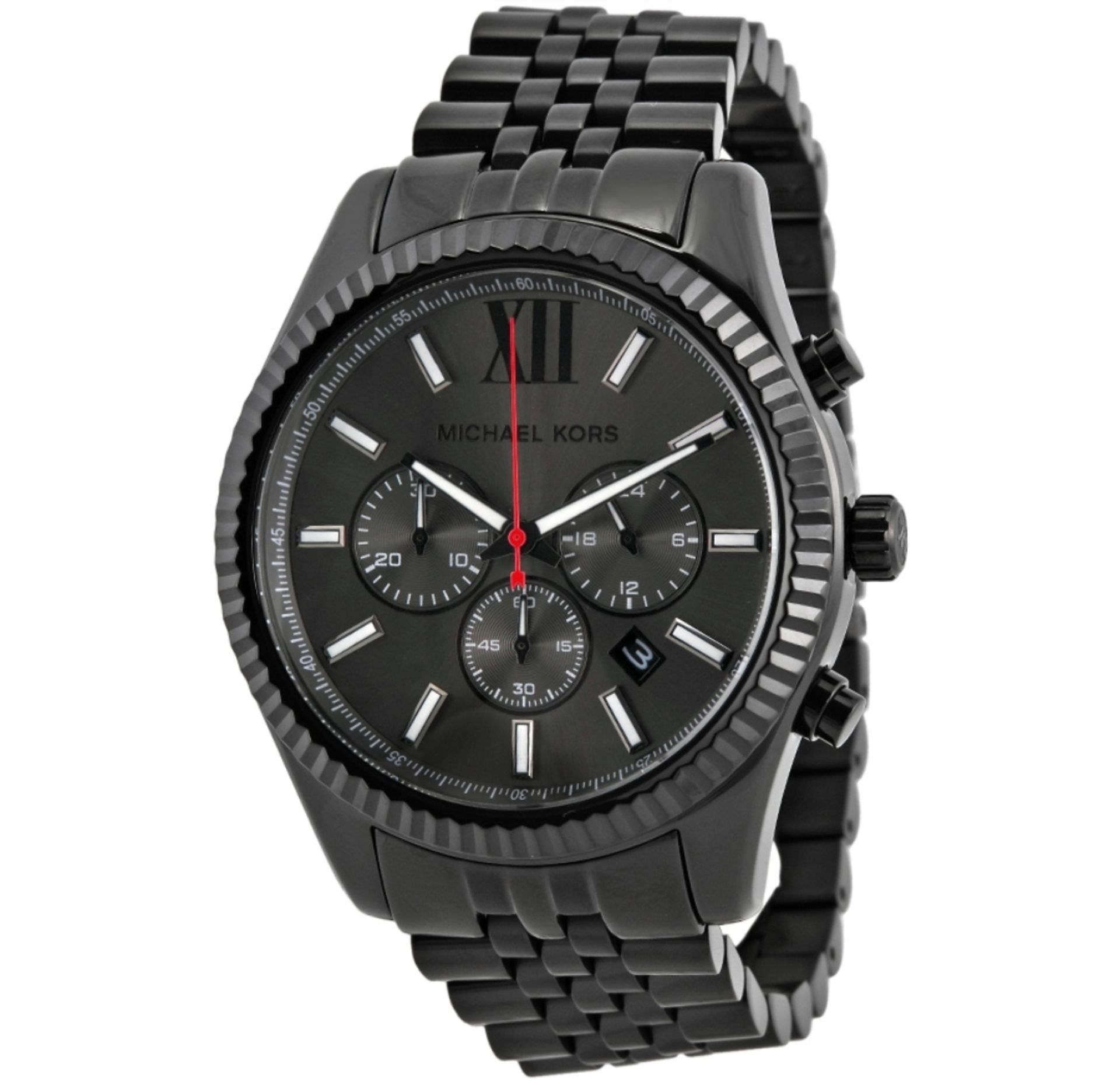 Michael Kors Mk8320 Men's Black Bracelet Chronograph Quartz Watch - Image 7 of 12