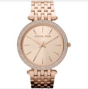 Michael Kors Ladies Darci Watch Rose Gold MK3192