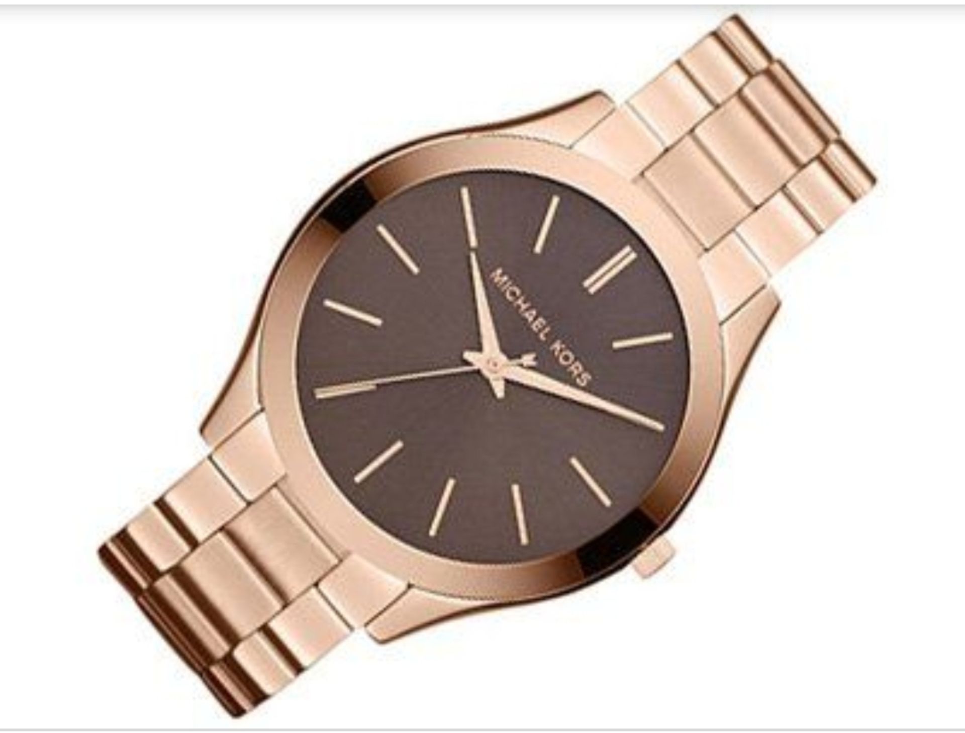 Michael Kors Mk3181 Ladies Rose Gold Slim Runway Watch - Image 10 of 12