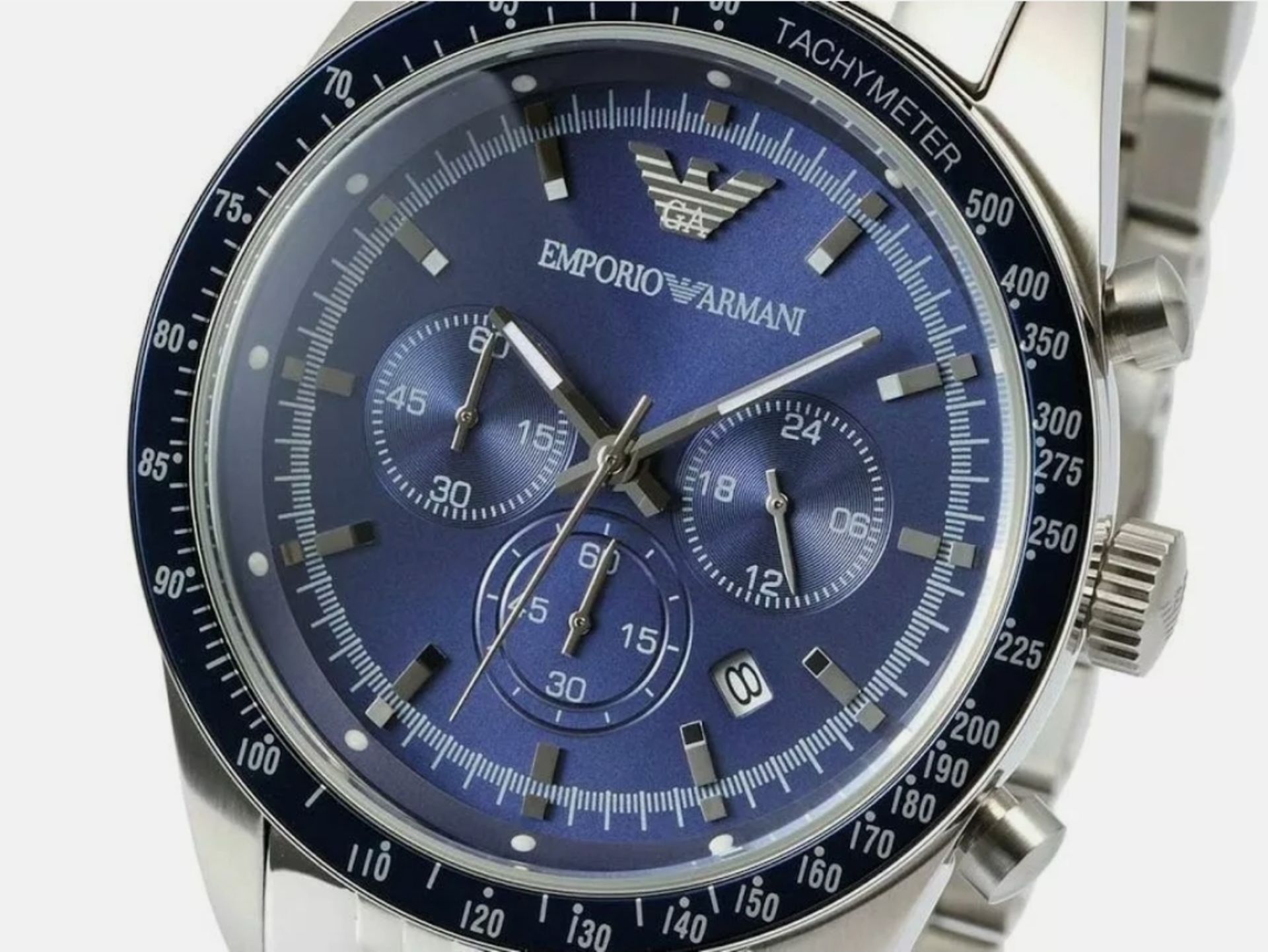 Emporio Armani AR6072 Men's Quartz Chronograph Designer Watch - Image 2 of 6