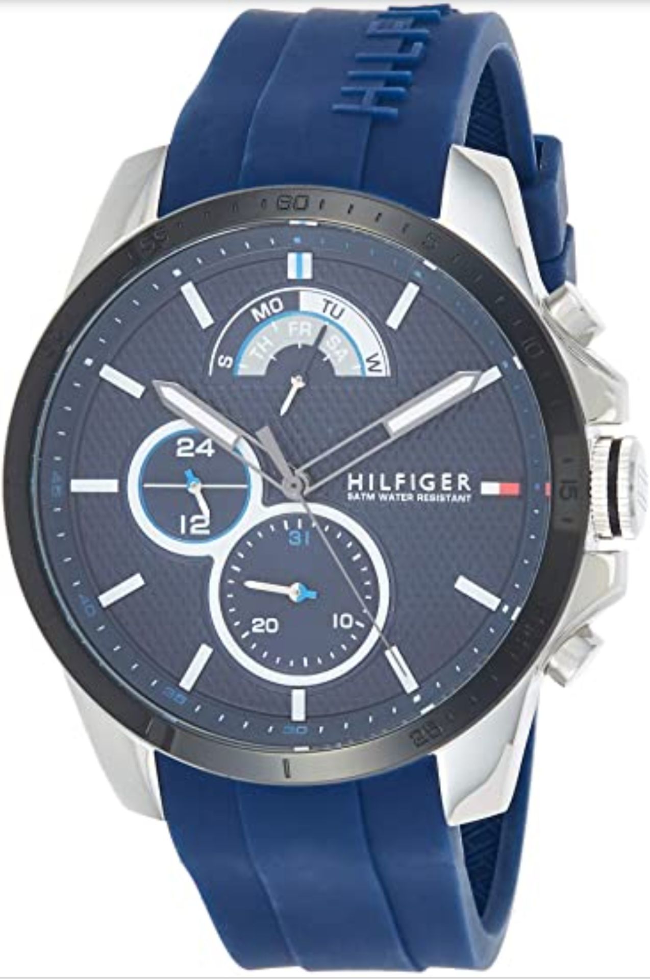 Men's Blue Chronograph Tommy Hilfiger Decker Watch 1791350 - Image 2 of 6