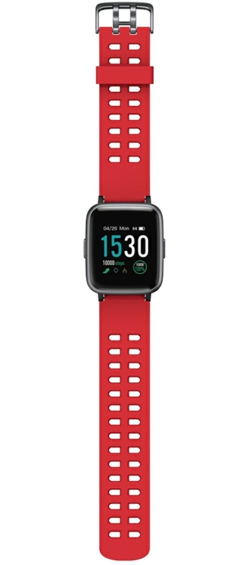 Brand New Unisex Fitness Tracker Watch ID205 Red Strap - Image 10 of 34