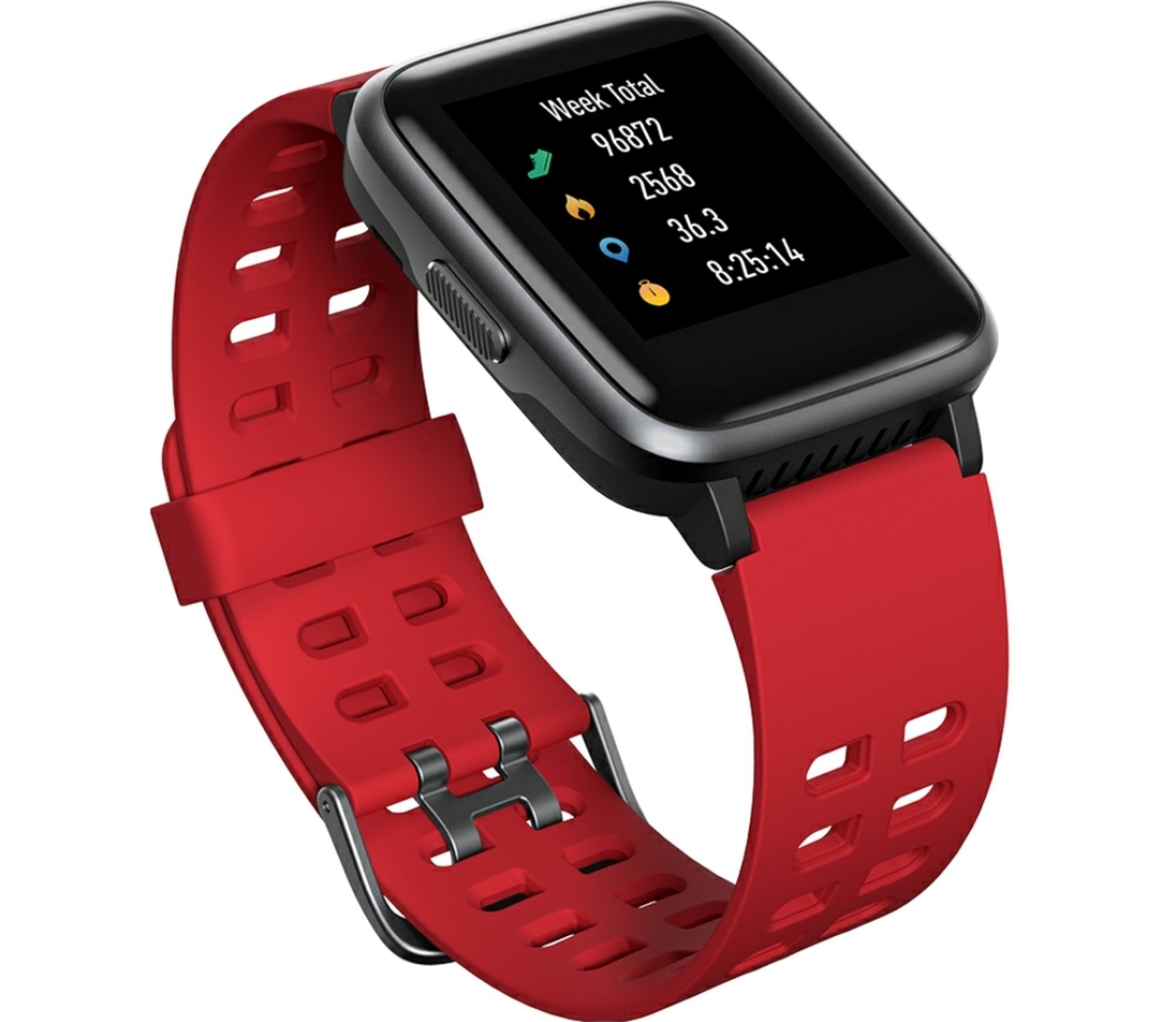 Brand New Unisex Fitness Tracker Watch ID205 Red Strap - Image 23 of 34