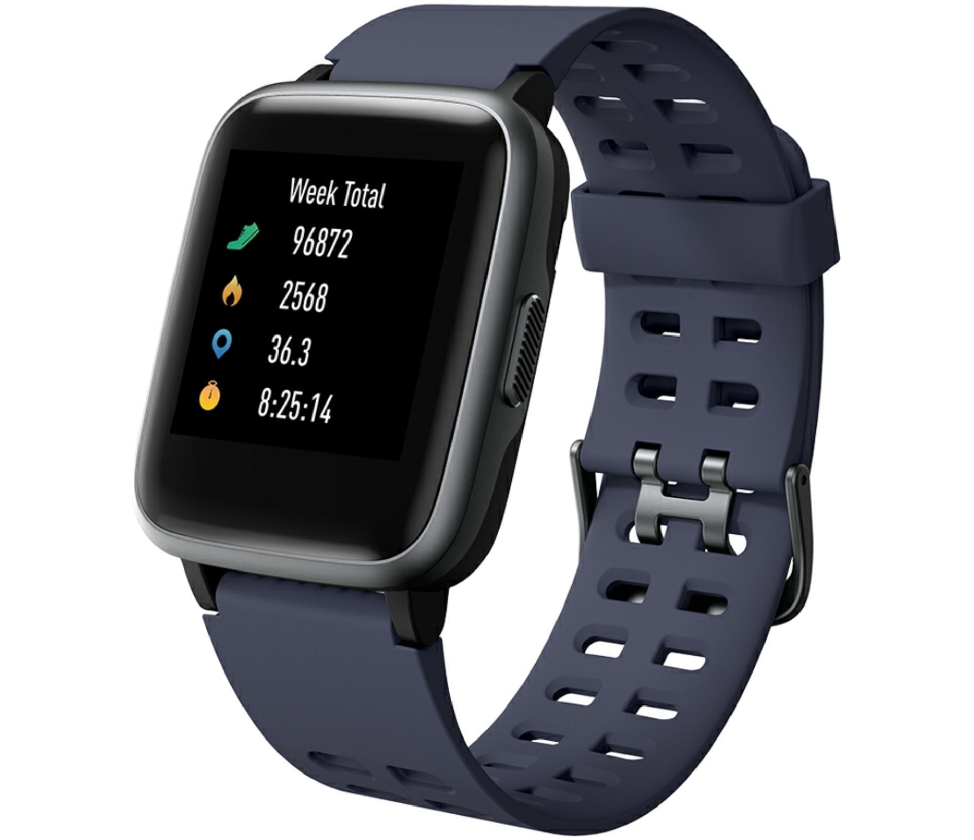 Brand New Unisex Fitness Tracker Watch ID205 Blue/Grey Strap - Image 8 of 33