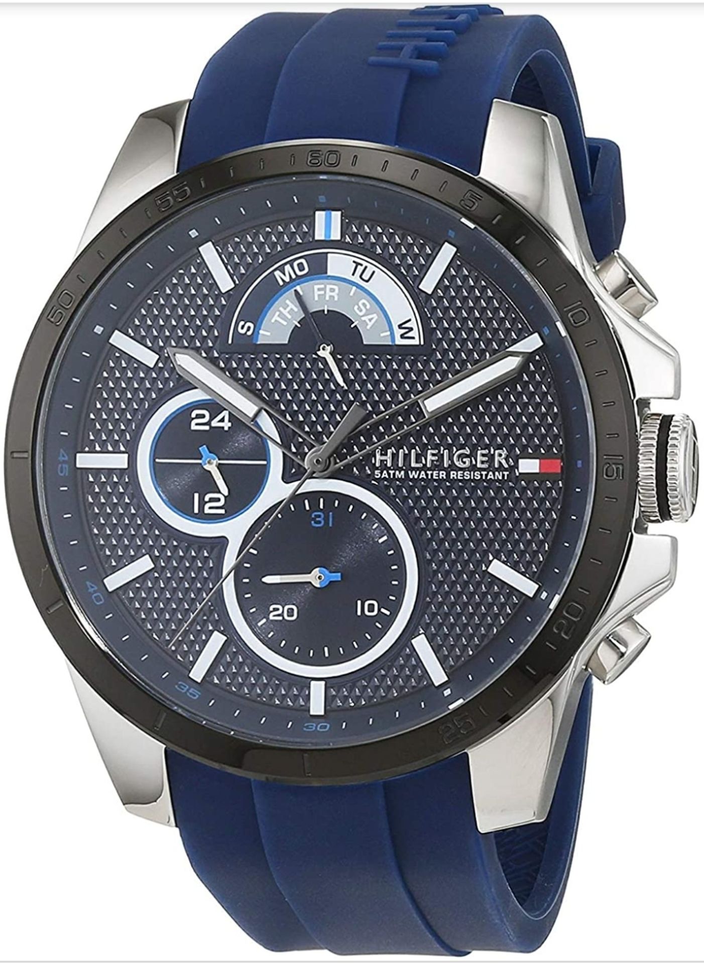 Men's Blue Chronograph Tommy Hilfiger Decker Watch 1791350 - Image 4 of 6