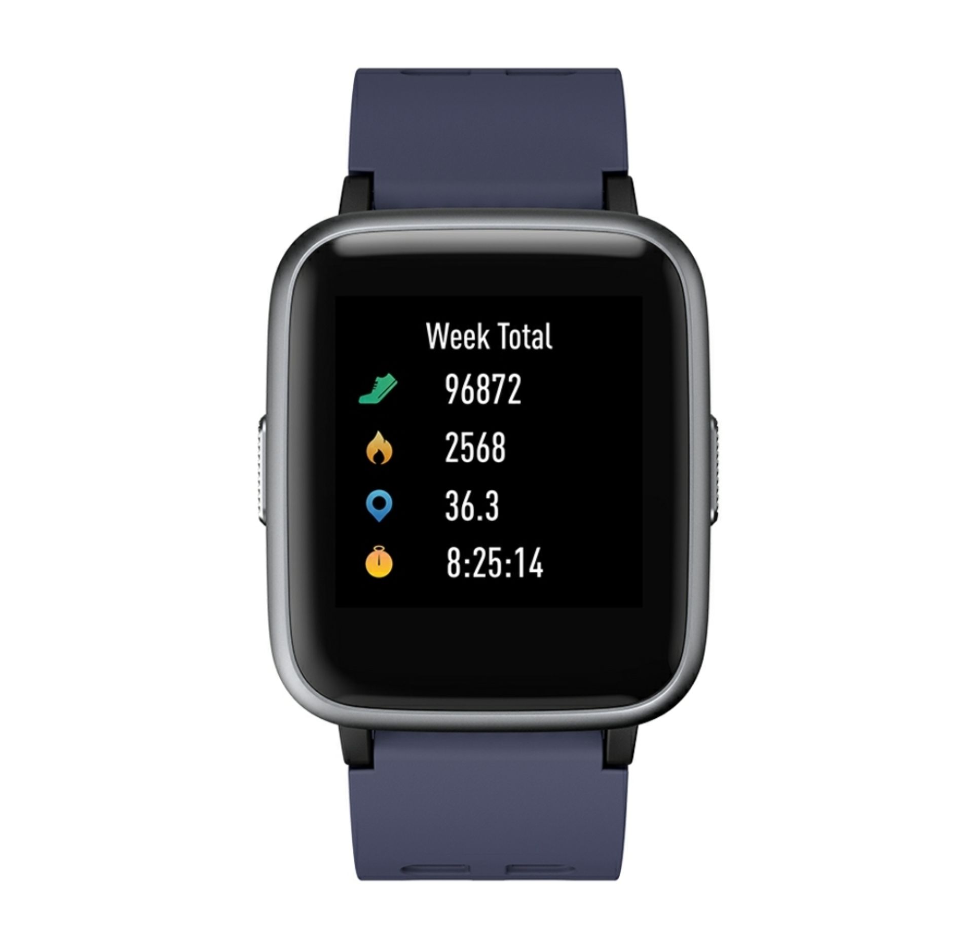 Brand New Unisex Fitness Tracker Watch ID205 Blue/Grey Strap - Image 5 of 33