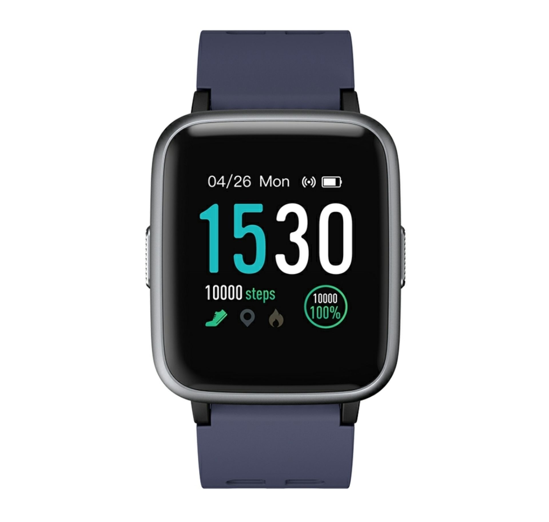 Brand New Unisex Fitness Tracker Watch ID205 Blue/Grey Strap - Image 6 of 33