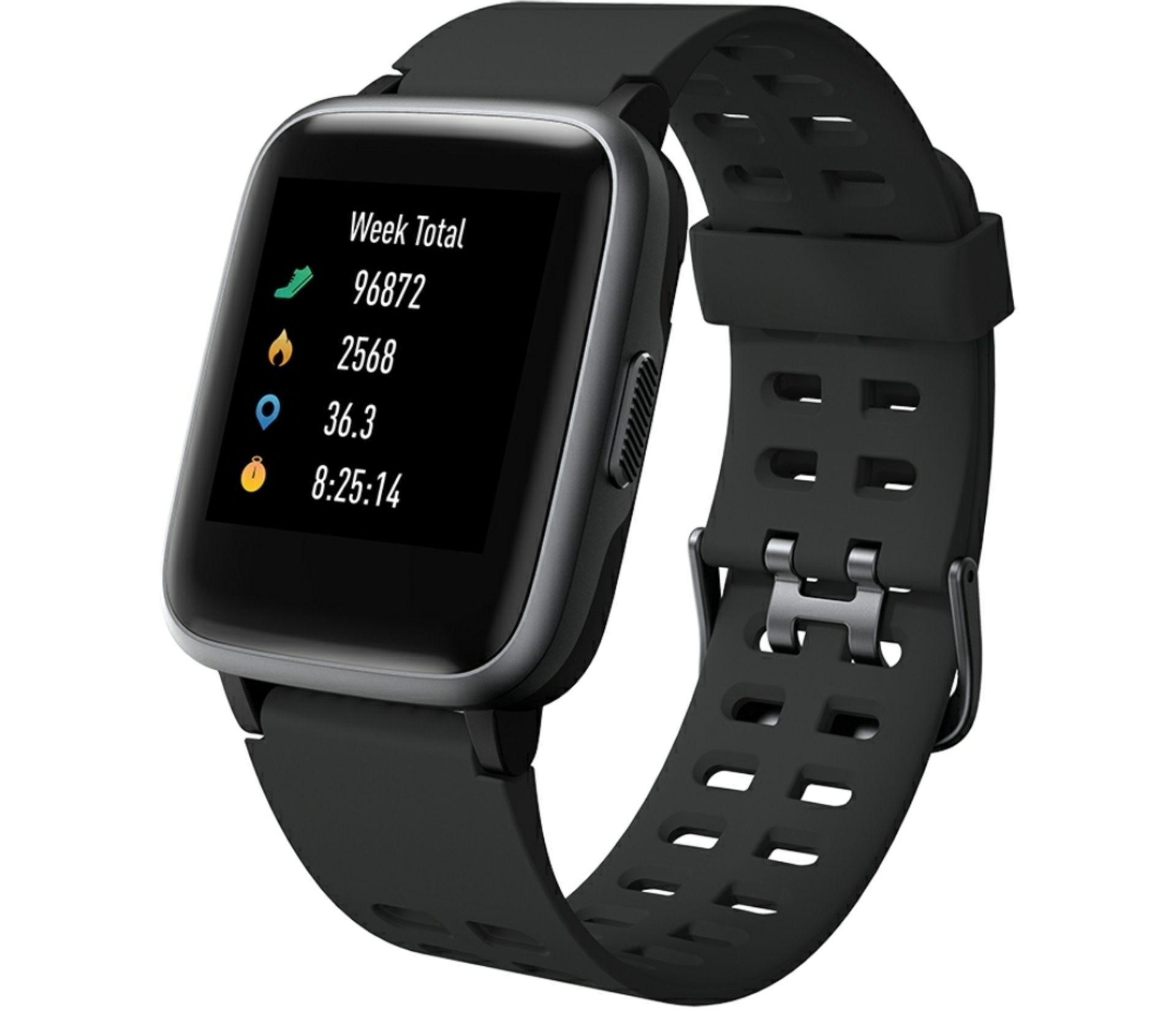 Brand New Unisex Fitness Tracker Watch ID205 Black Strap - Image 7 of 30