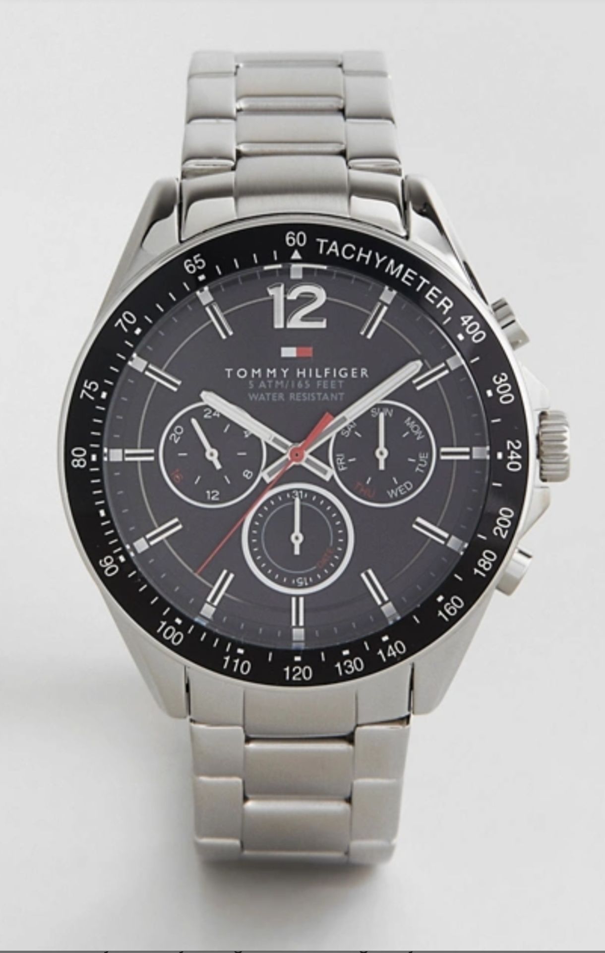 Tommy Hilfiger 1791104 Men's Luke Silver Strap Quartz Chronograph Watch - Image 3 of 7