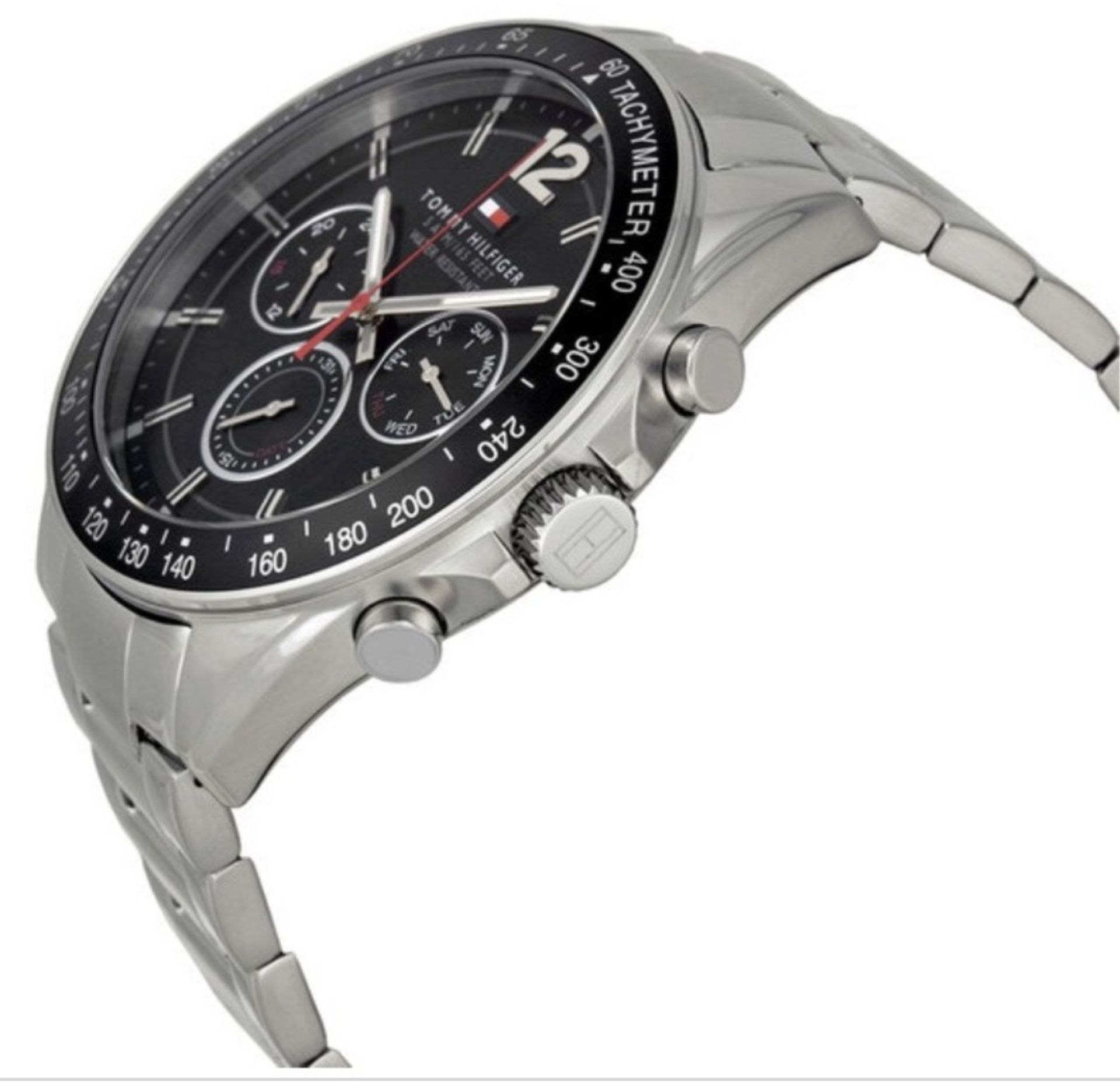 Tommy Hilfiger 1791104 Men's Luke Silver Strap Quartz Chronograph Watch - Image 6 of 7