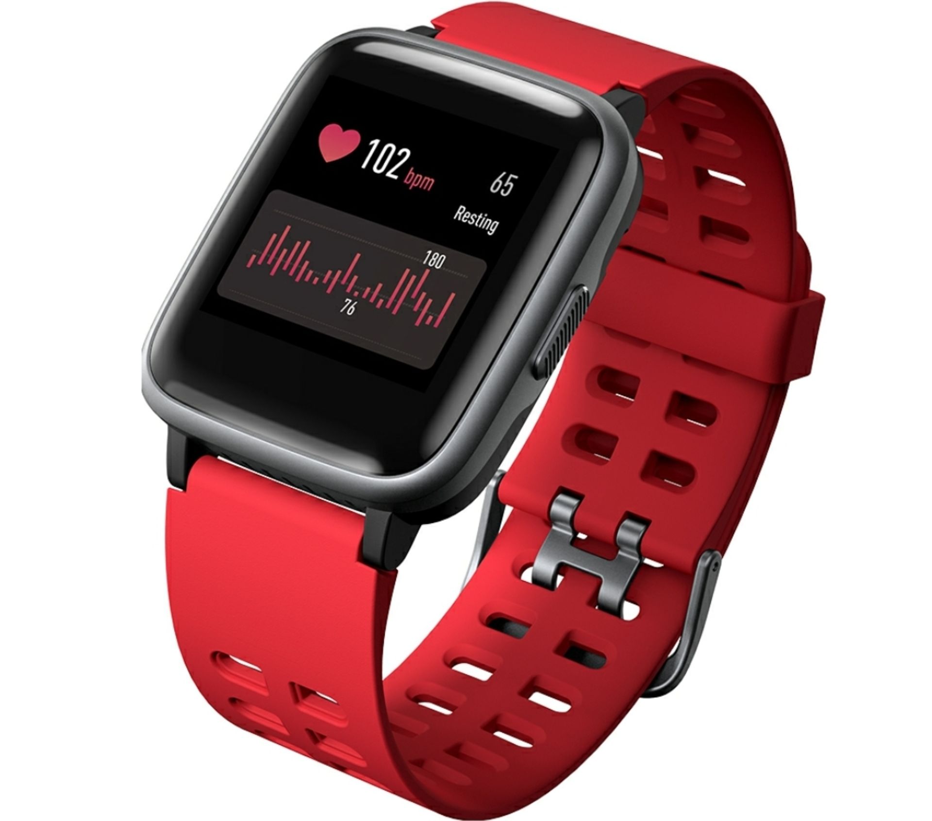 Brand New Unisex Fitness Tracker Watch ID205 Red Strap - Image 18 of 34