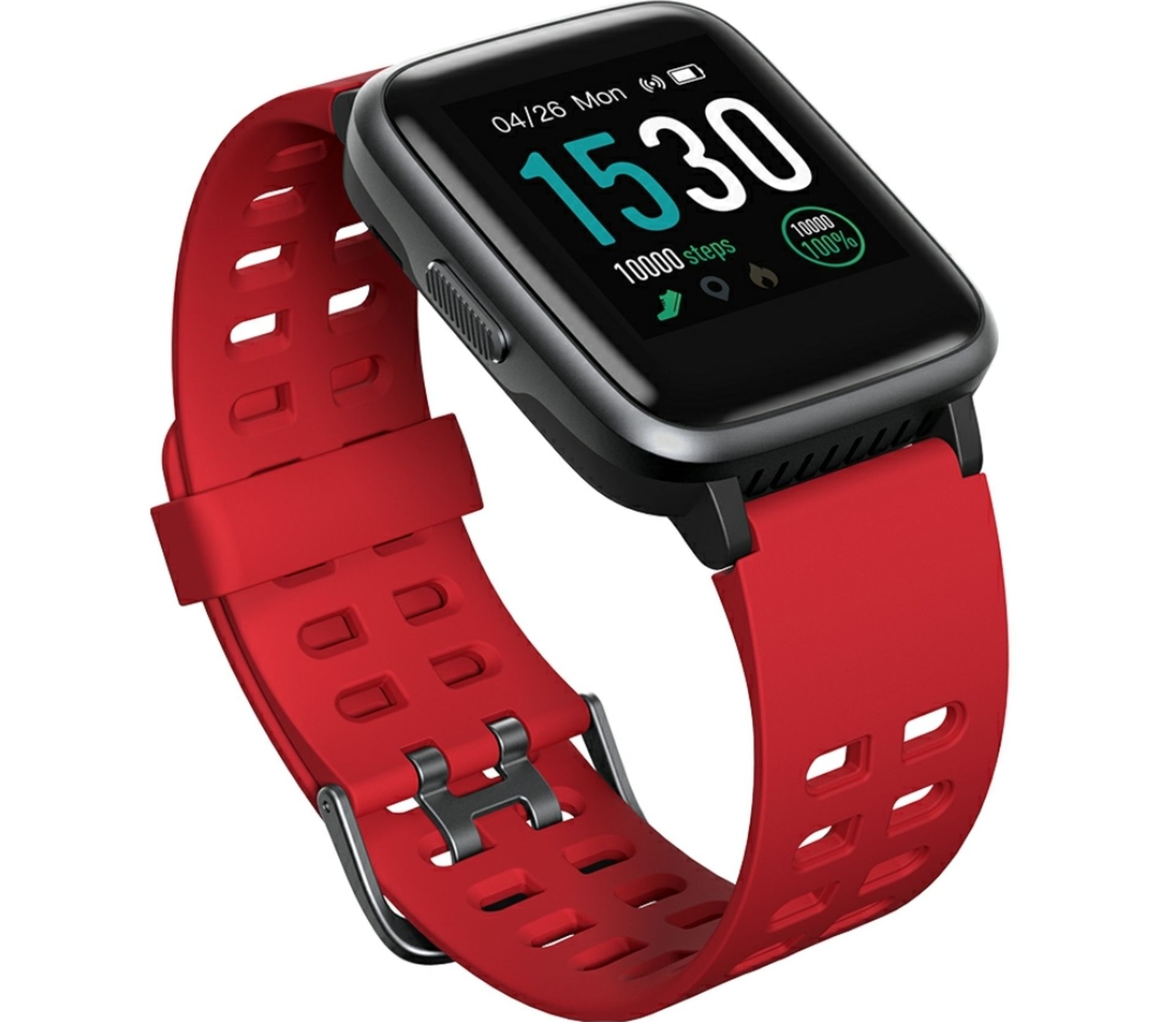 Brand New Unisex Fitness Tracker Watch ID205 Red Strap - Image 21 of 34