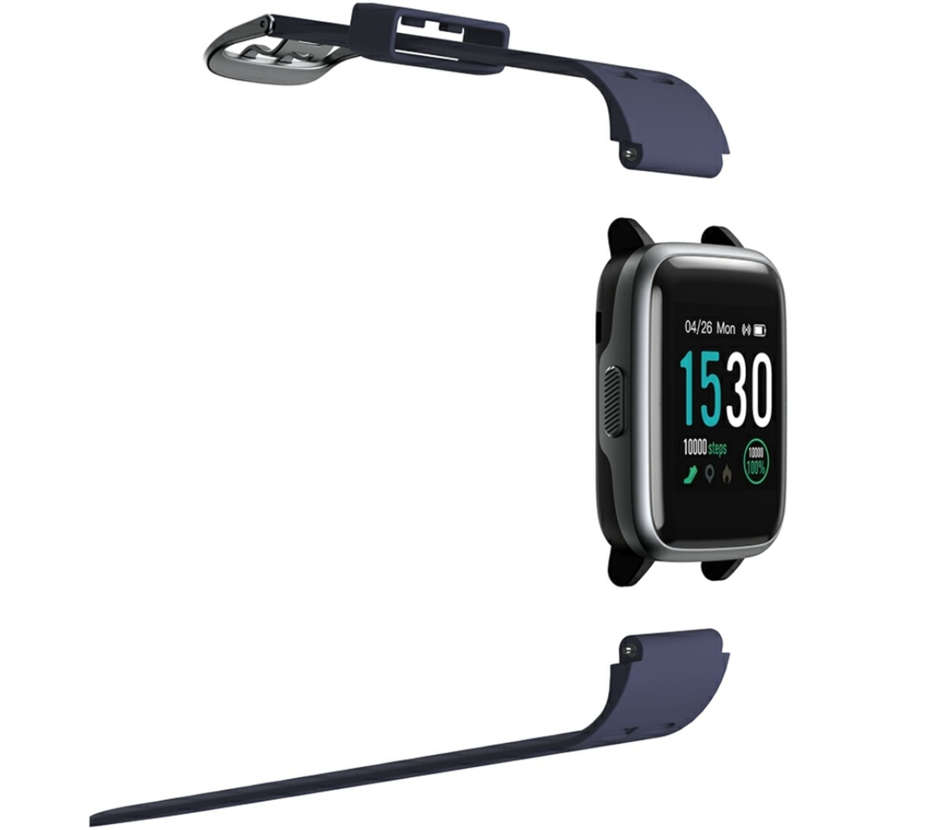 Brand New Unisex Fitness Tracker Watch ID205 Blue/Grey Strap - Image 12 of 33