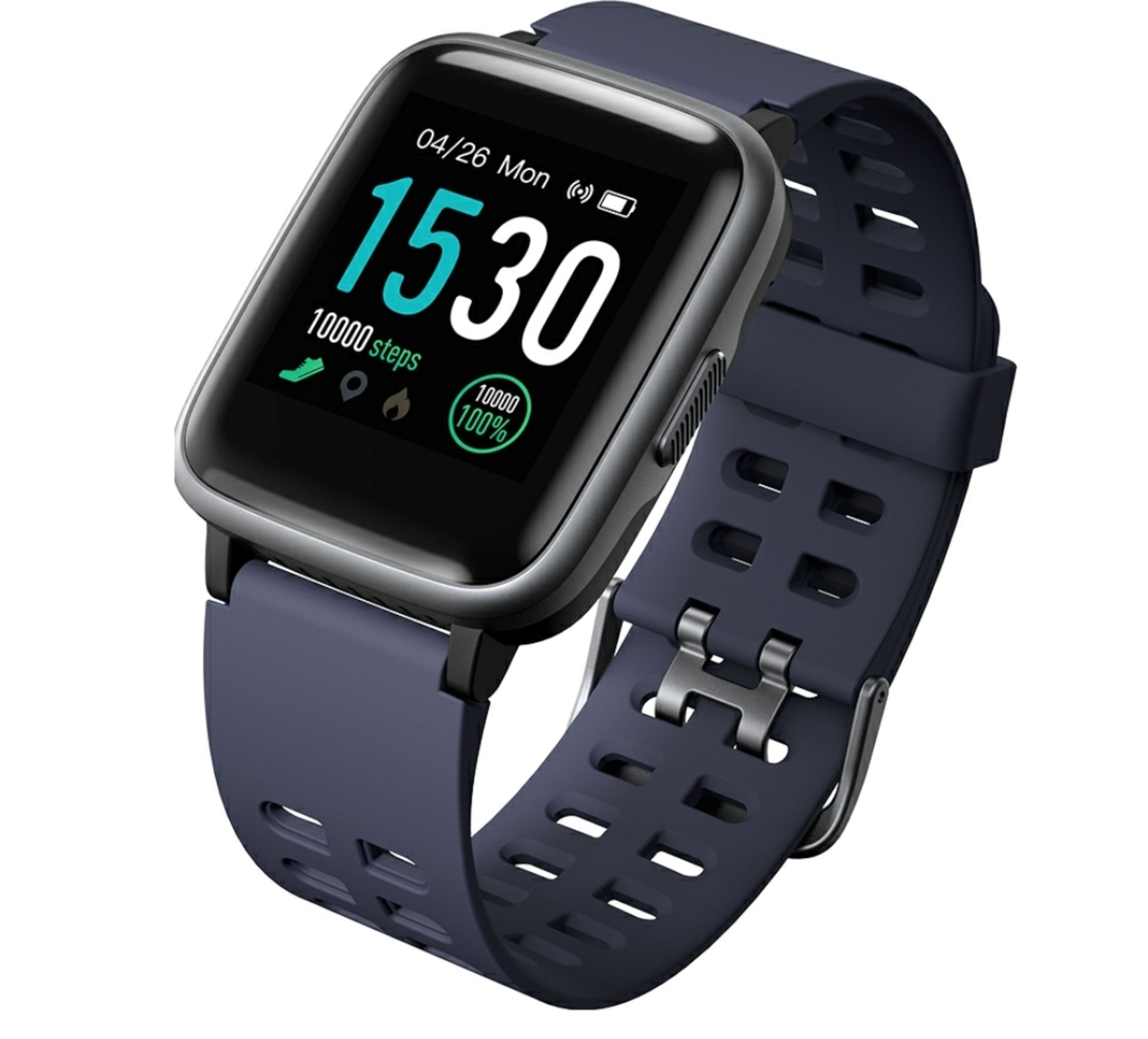 Brand New Unisex Fitness Tracker Watch ID205 Blue/Grey Strap - Image 18 of 33