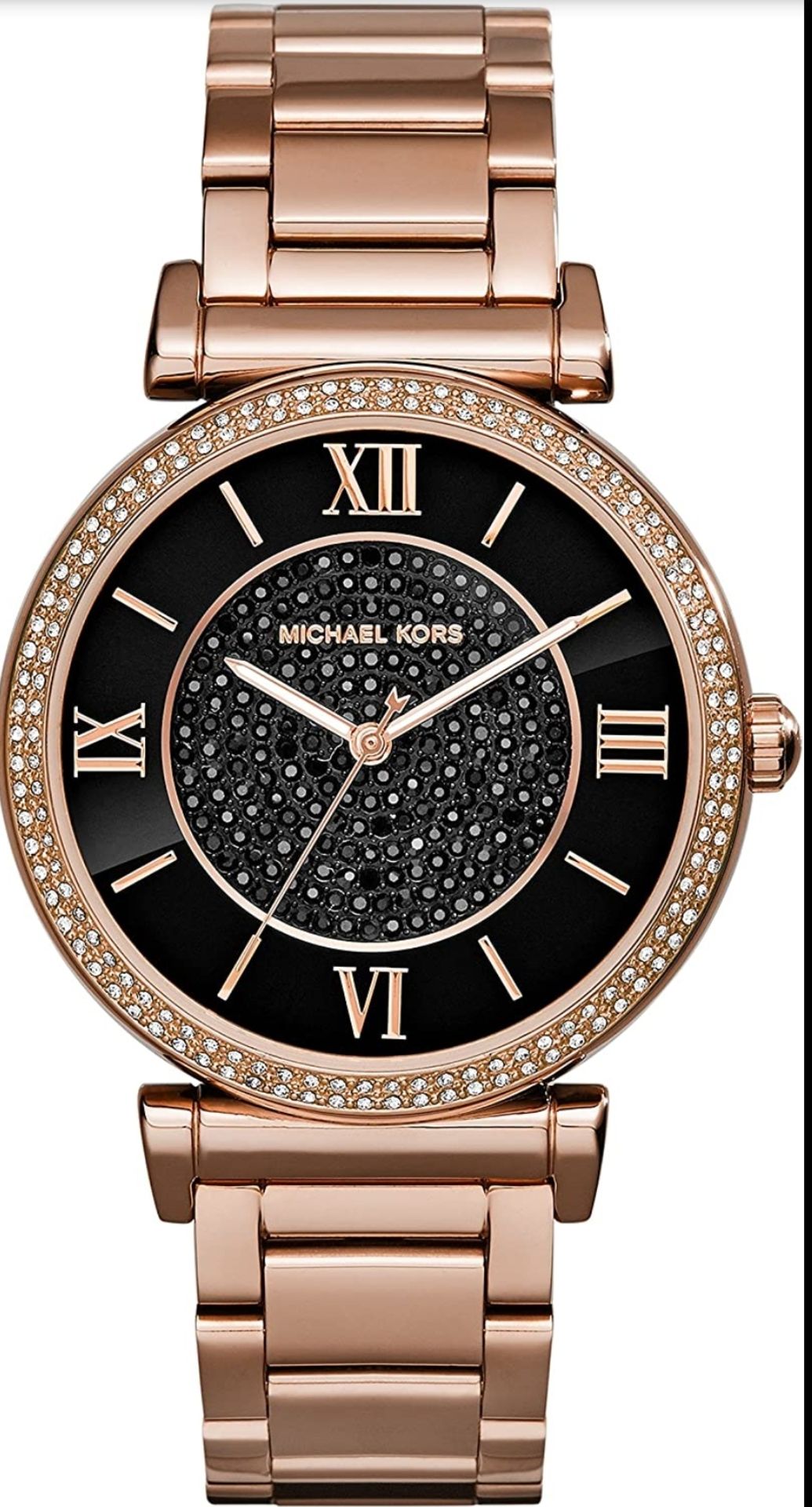 MICHAEL KORS MK3356 Ladies Catlin Rose Gold Quartz Watch - Image 2 of 6