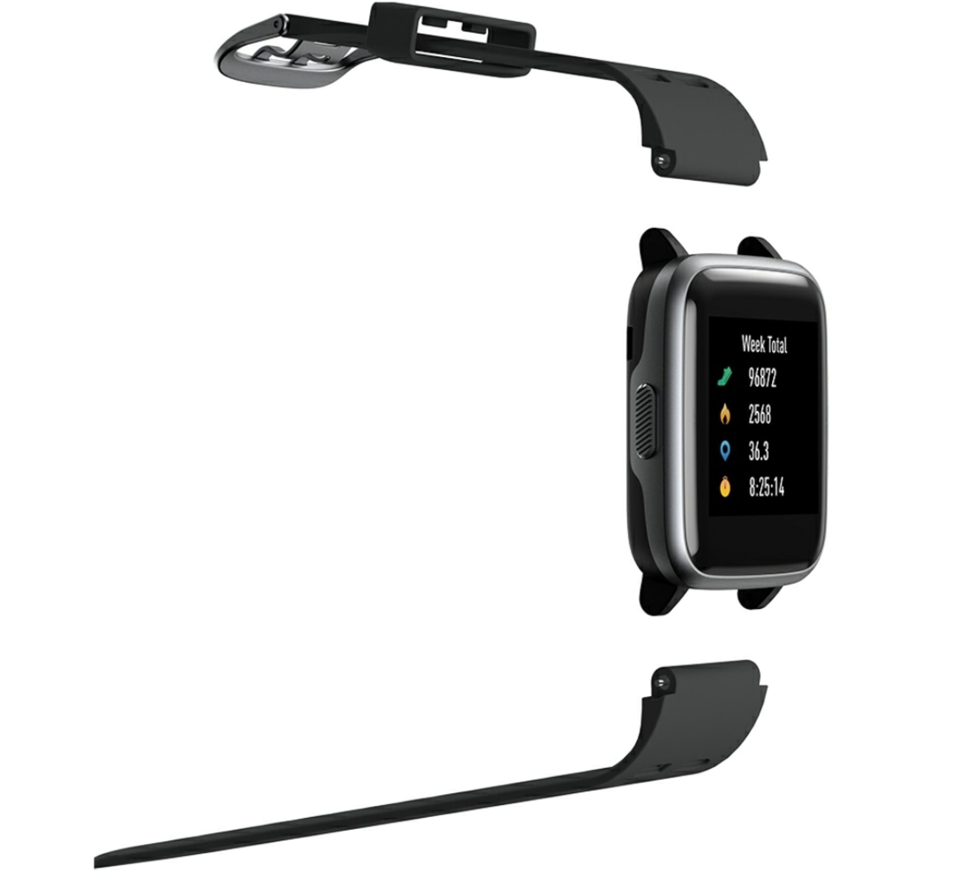 Brand New Unisex Fitness Tracker Watch ID205 Black Strap - Image 11 of 30