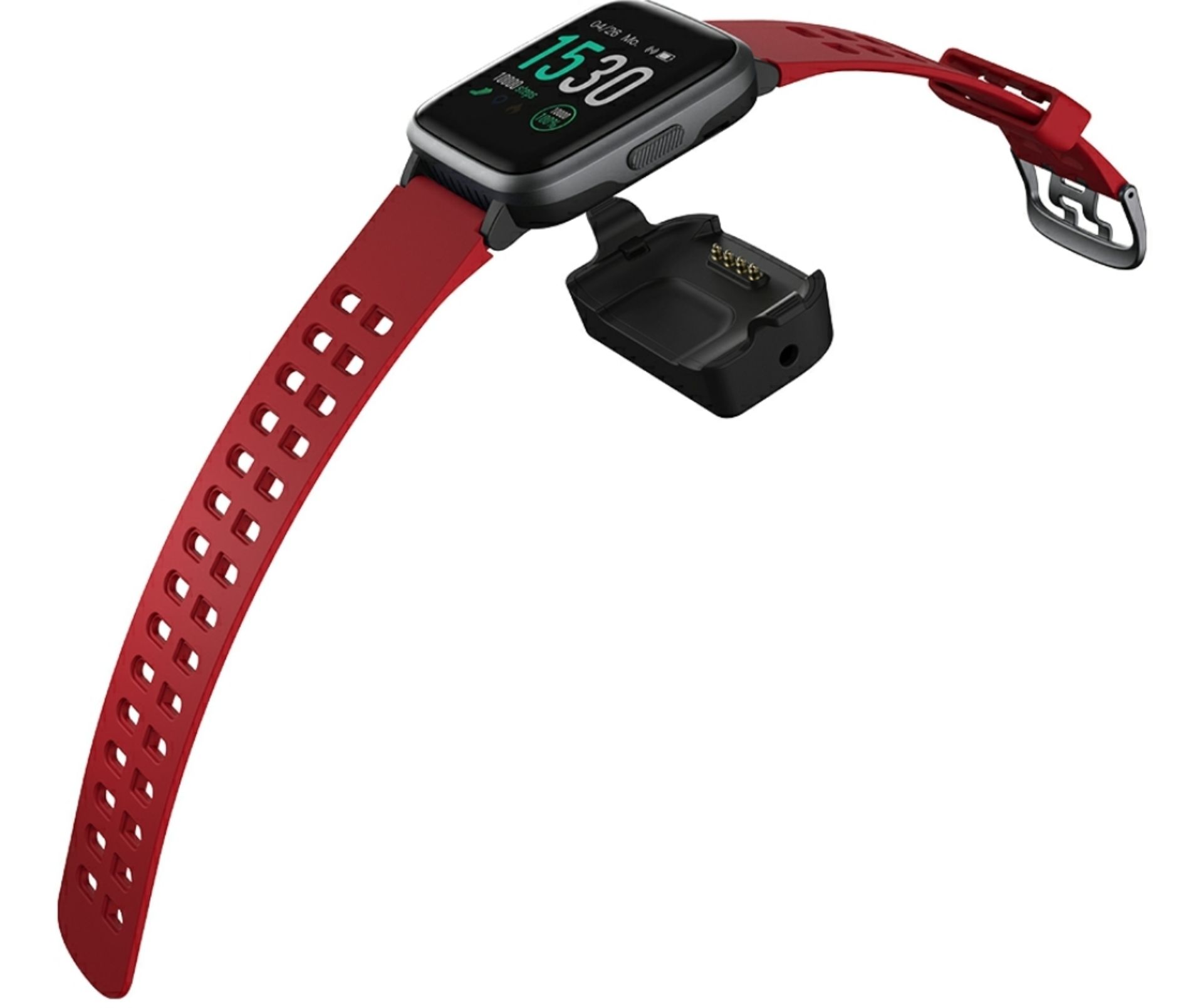 Brand New Unisex Fitness Tracker Watch ID205 Red Strap - Image 24 of 34