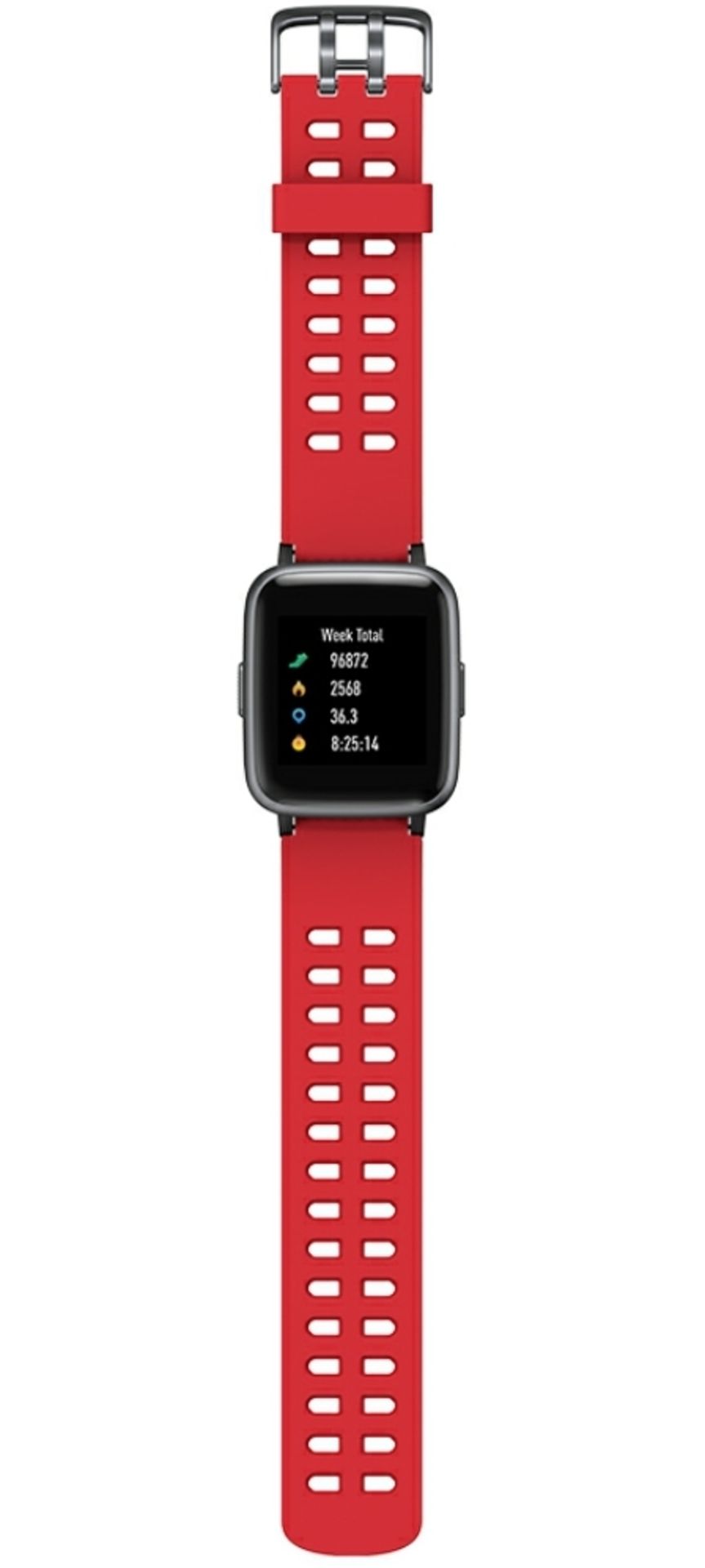 Brand New Unisex Fitness Tracker Watch ID205 Red Strap - Image 12 of 34