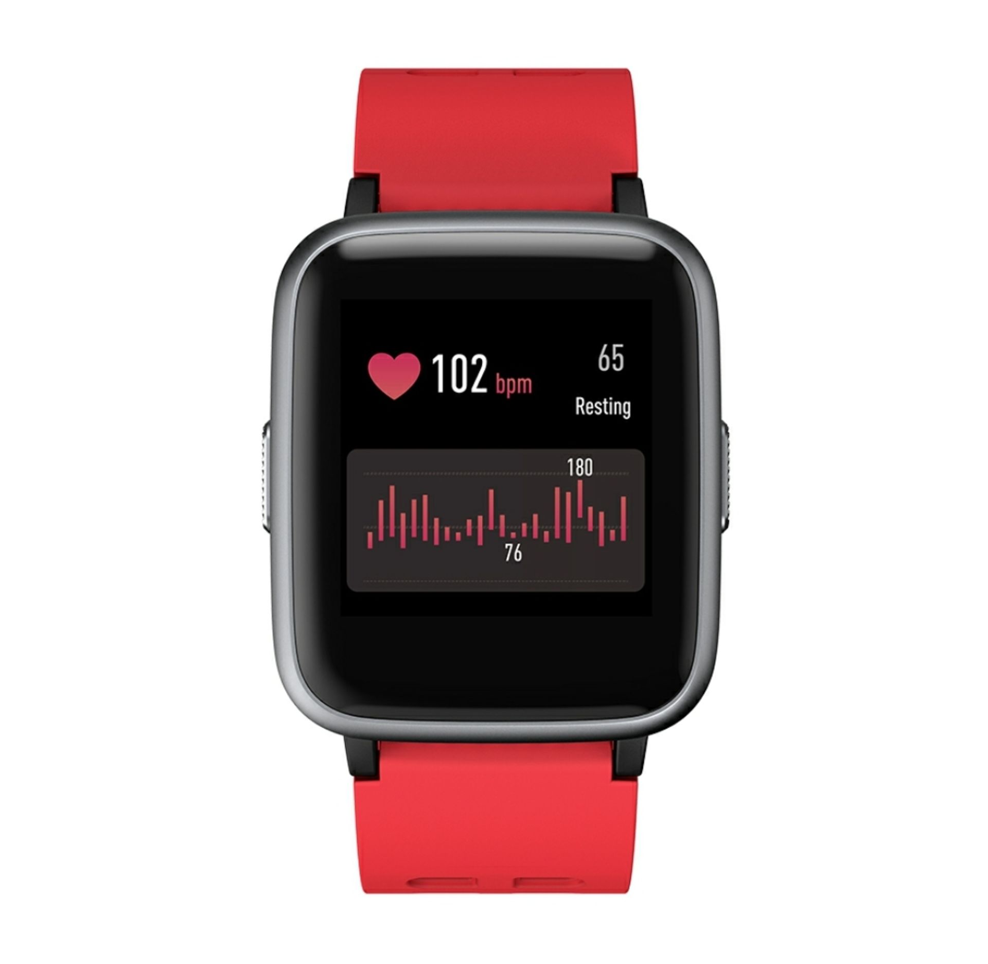 Brand New Unisex Fitness Tracker Watch ID205 Red Strap - Image 8 of 34