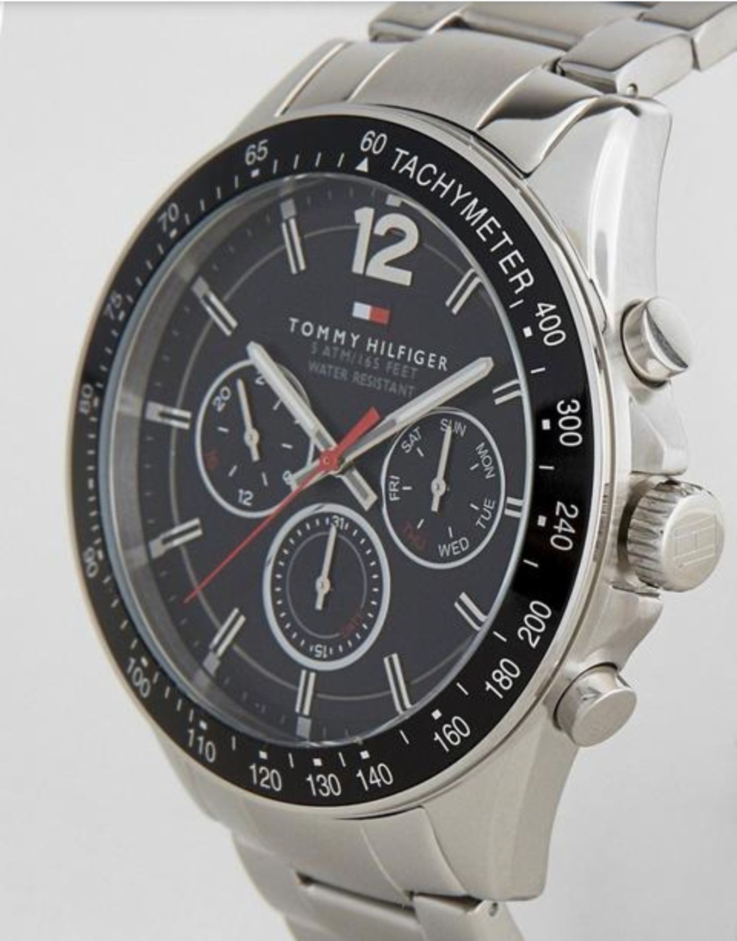 Tommy Hilfiger 1791104 Men's Luke Silver Strap Quartz Chronograph Watch - Image 5 of 7