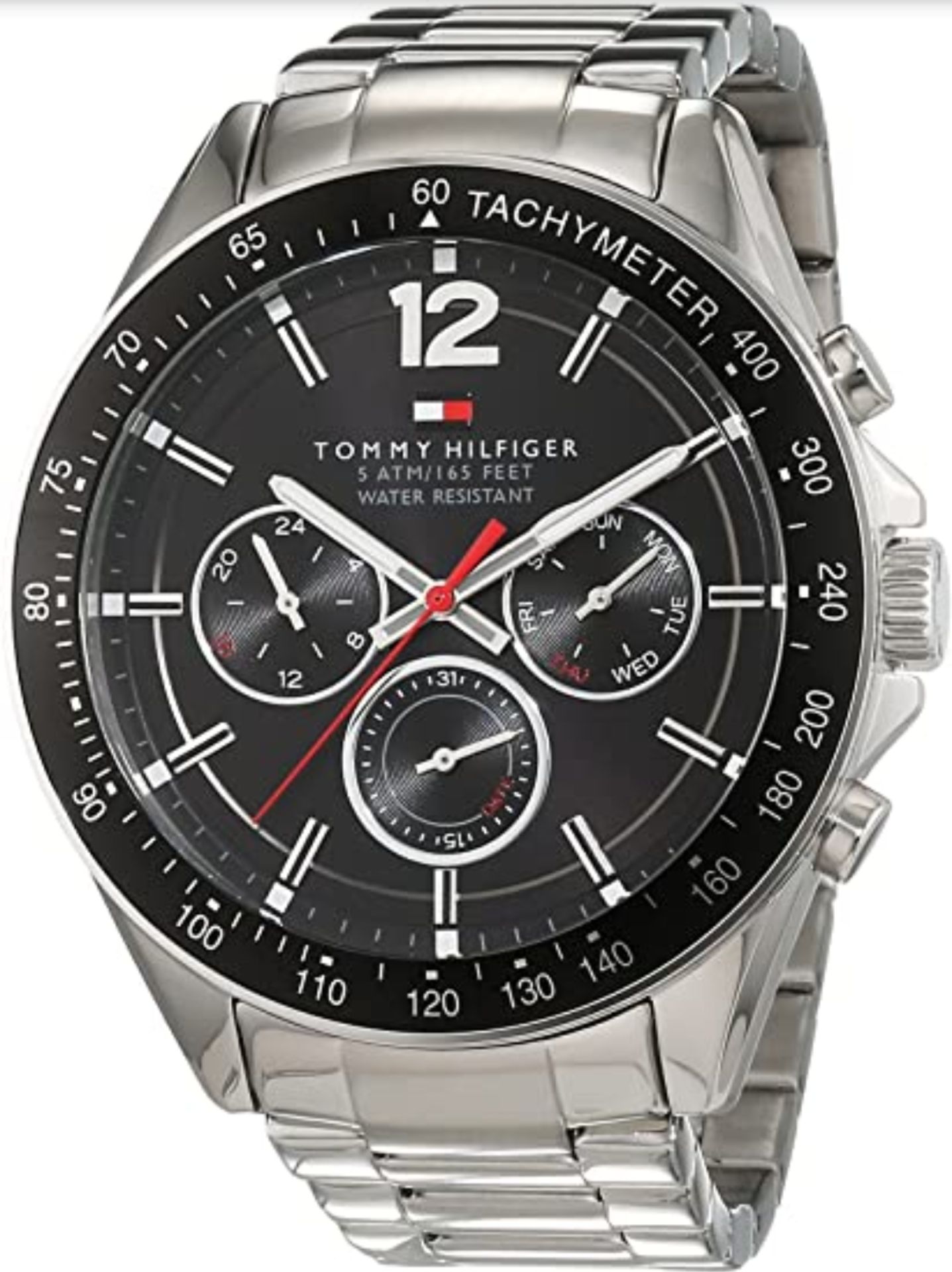 Tommy Hilfiger 1791104 Men's Luke Silver Strap Quartz Chronograph Watch - Image 2 of 7