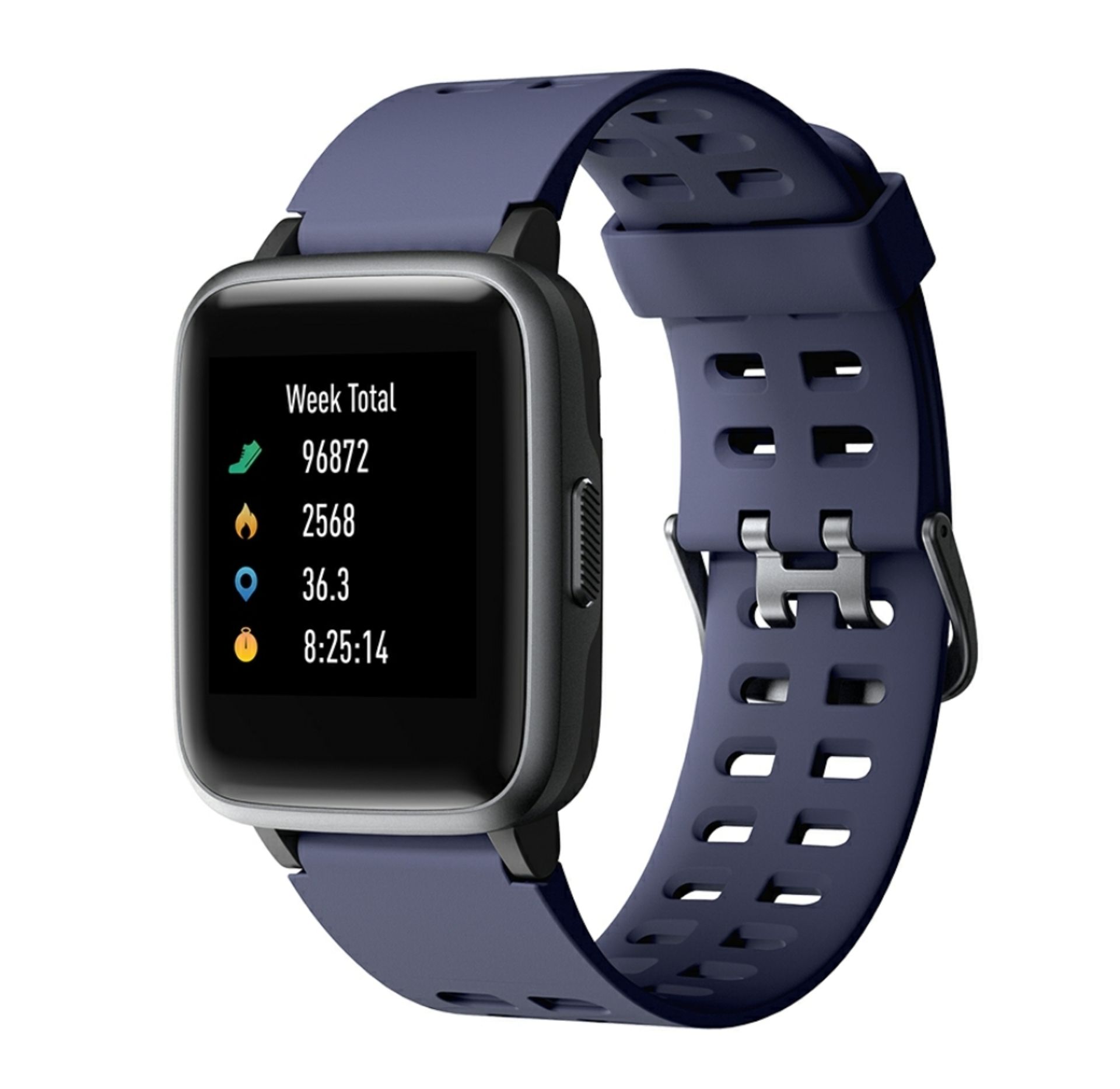 Brand New Unisex Fitness Tracker Watch ID205 Blue/Grey Strap - Image 3 of 33