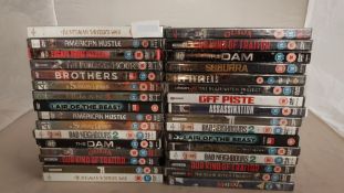 (R14F) 31 X Mixed DVD’s (All New /Sealed) . To Include Star Wars The Force Awakens, The Dam, Bad