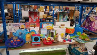 (R3N) Toys. Approx. 17 Items. Mixed Baby / Toddler Toys To Include Little Tikes Steering Wheel, Sp