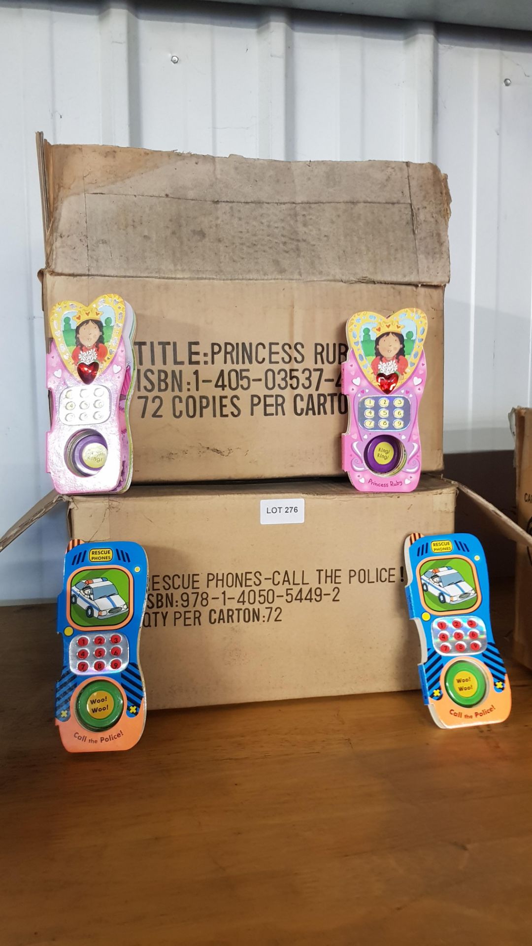 (R14C) Kids Books. Approx. 72 X Princess Ruby Phone Books. & Approx. 72 X Rescue Phones Call The Po